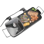 Dsp 2-in-1 Electric Grill With Casserole- Black.