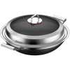 34Cm Non-stick induction Wok Cookware Saucepan Pot- Silver.