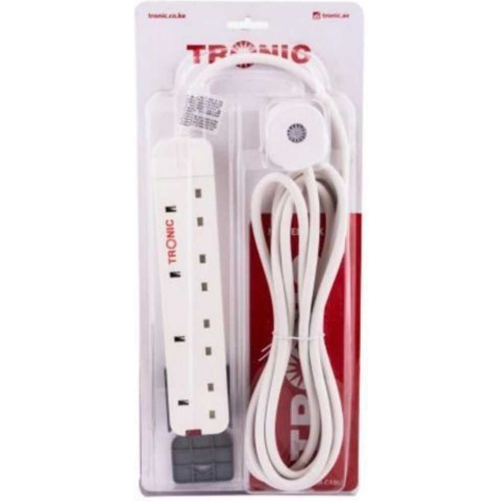 Tronics Heavy Duty 4-Way Tronic Extension - White