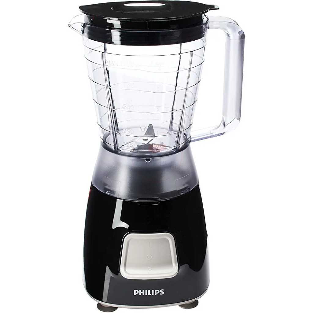 Philips Blender 1.25-Liters Daily Collection Blender - HR2058, Black, Plastic