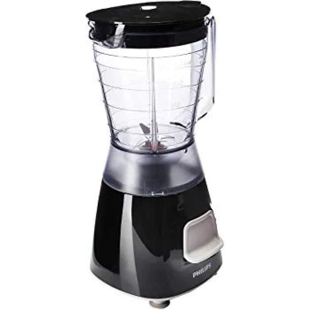 Philips Blender 1.25-Liters Daily Collection Blender - HR2058, Black, Plastic