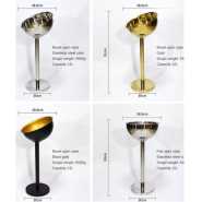 Outdoor Floor 12L Beer Champagne Wine Ice Bucket With Holder For Party- Gold.