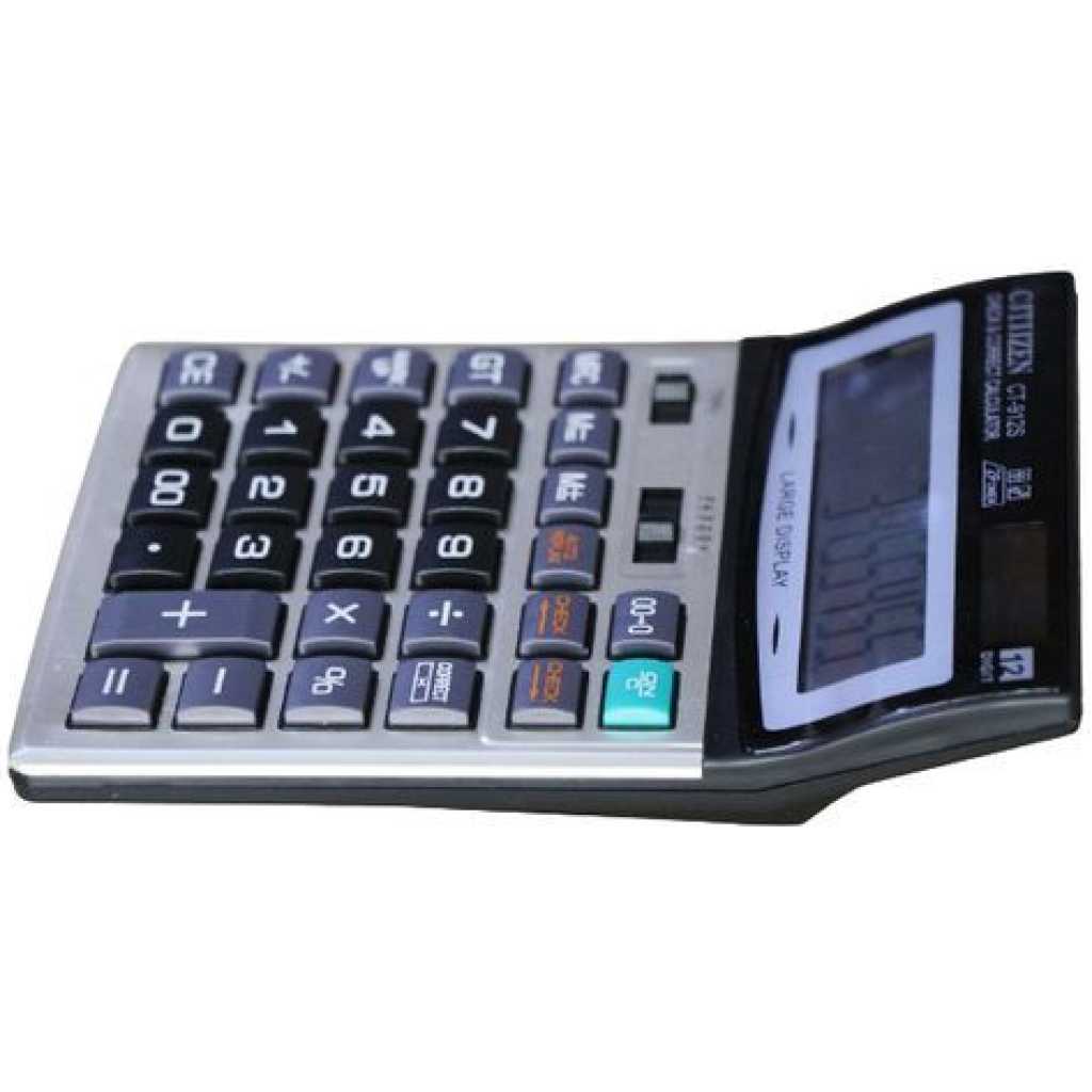 Superior Calculator-Extra Large Display-12 Digits- Grey