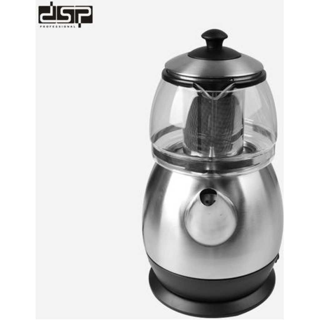 Dsp Electric Kettle Coffee, Tea Maker With filter Teapot- Black.