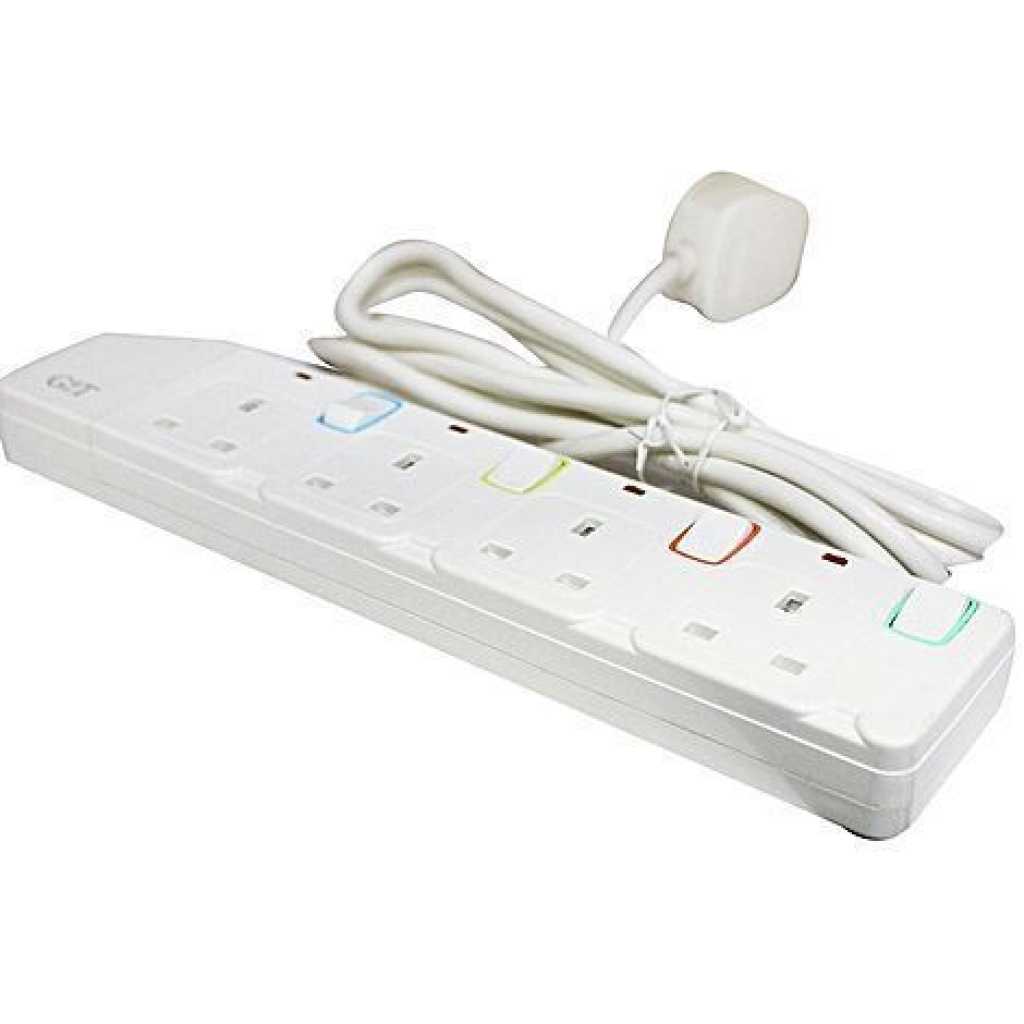 Gt 13A 4 Way Extension Socket - White