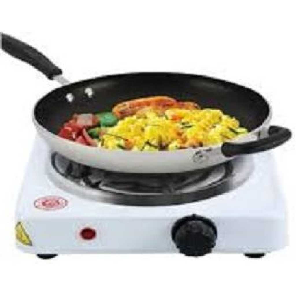 Single Coil Electric Hotplate 1000W - White