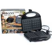 Sokany Square Waffle Maker - Black