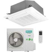 Hisense 18000 BTU Cassette Air Conditioner, Ceiling Air Conditioner AUC-18HR4SSAA1 - White.