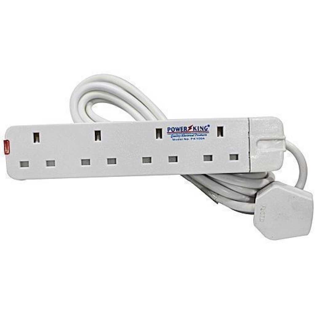 Bundle 13A Fridge Guard And 4 Hole Extension Cable - White