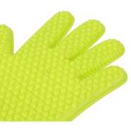 Royalford 2Pc Oven Mitt Food Grade Silicon Textured Non-Slip Surface Water-Proof And Steam-Resistant Protection- Green. Kitchen Accessories TilyExpress