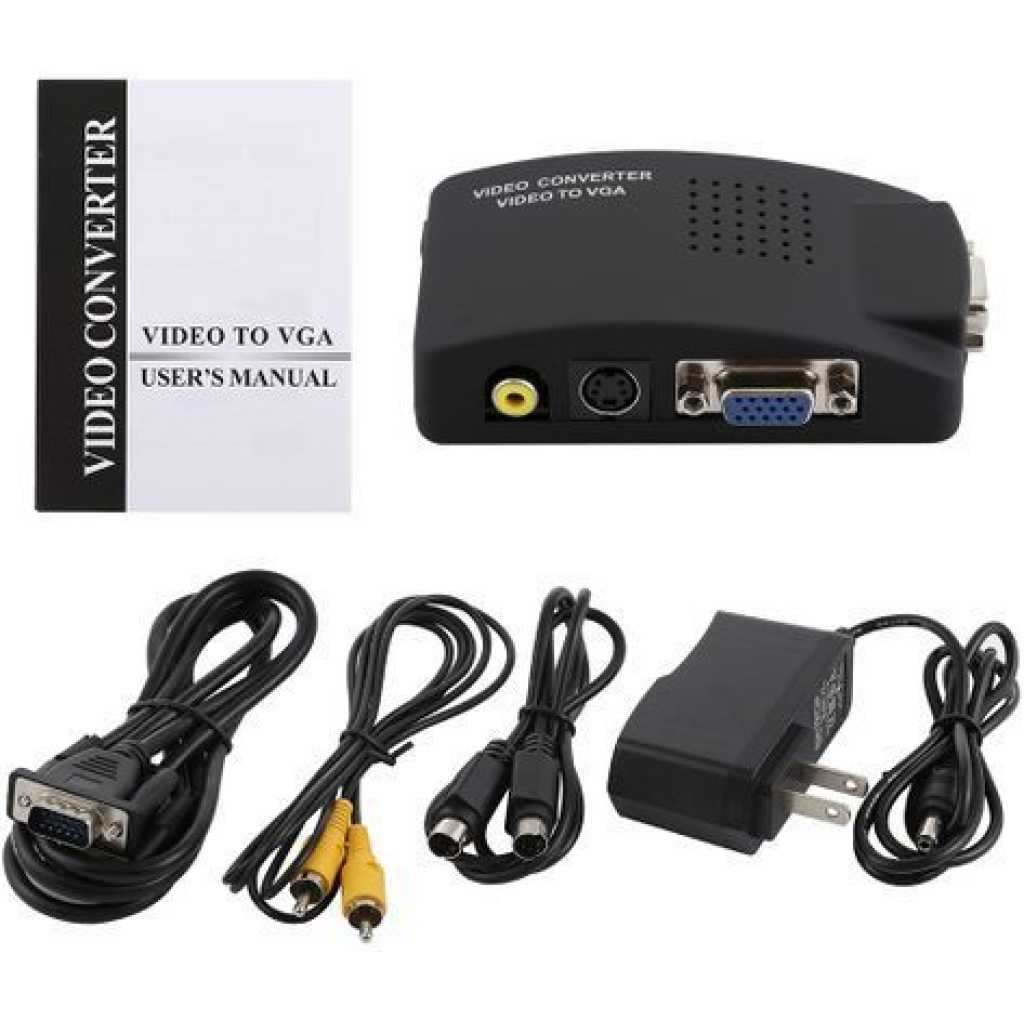 High Resolution Video and S-Video to Vga Conversion - (Black)