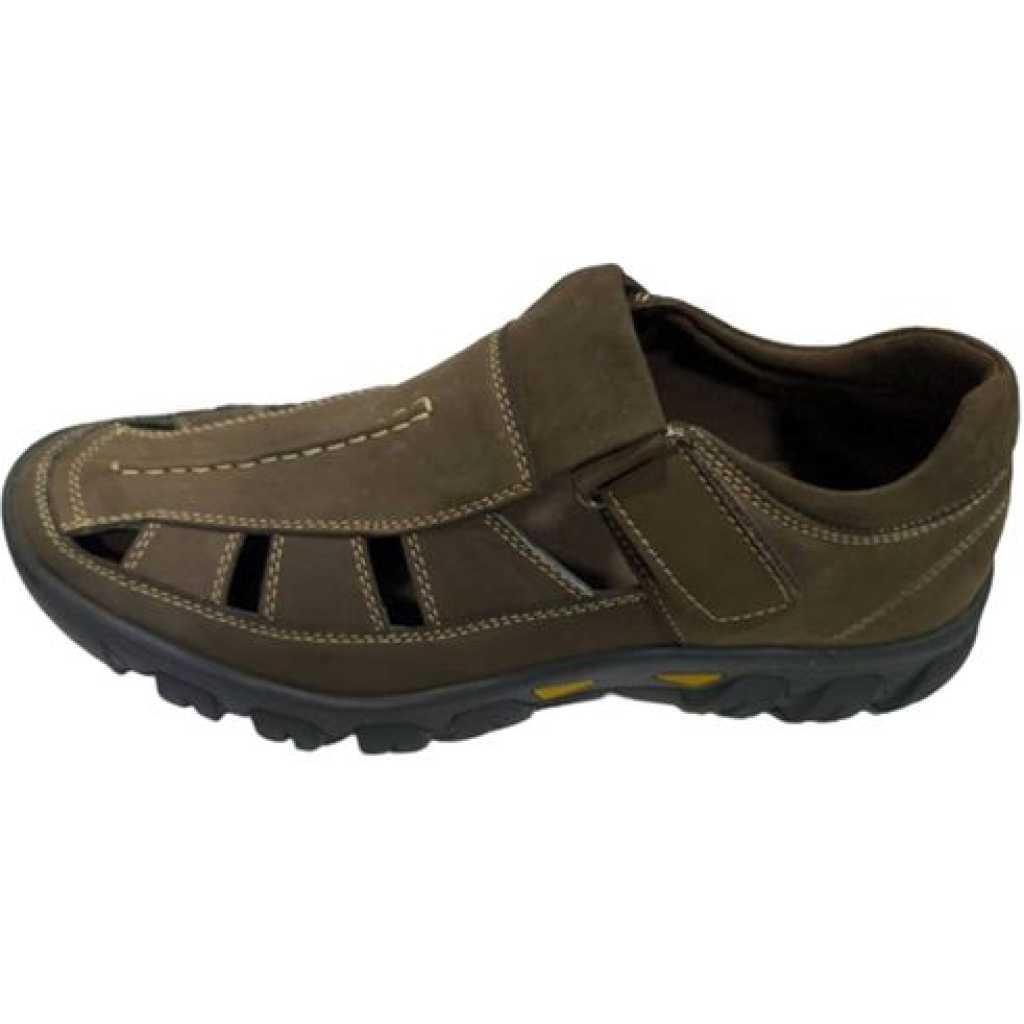 Men's Flexible Shoes-Brown