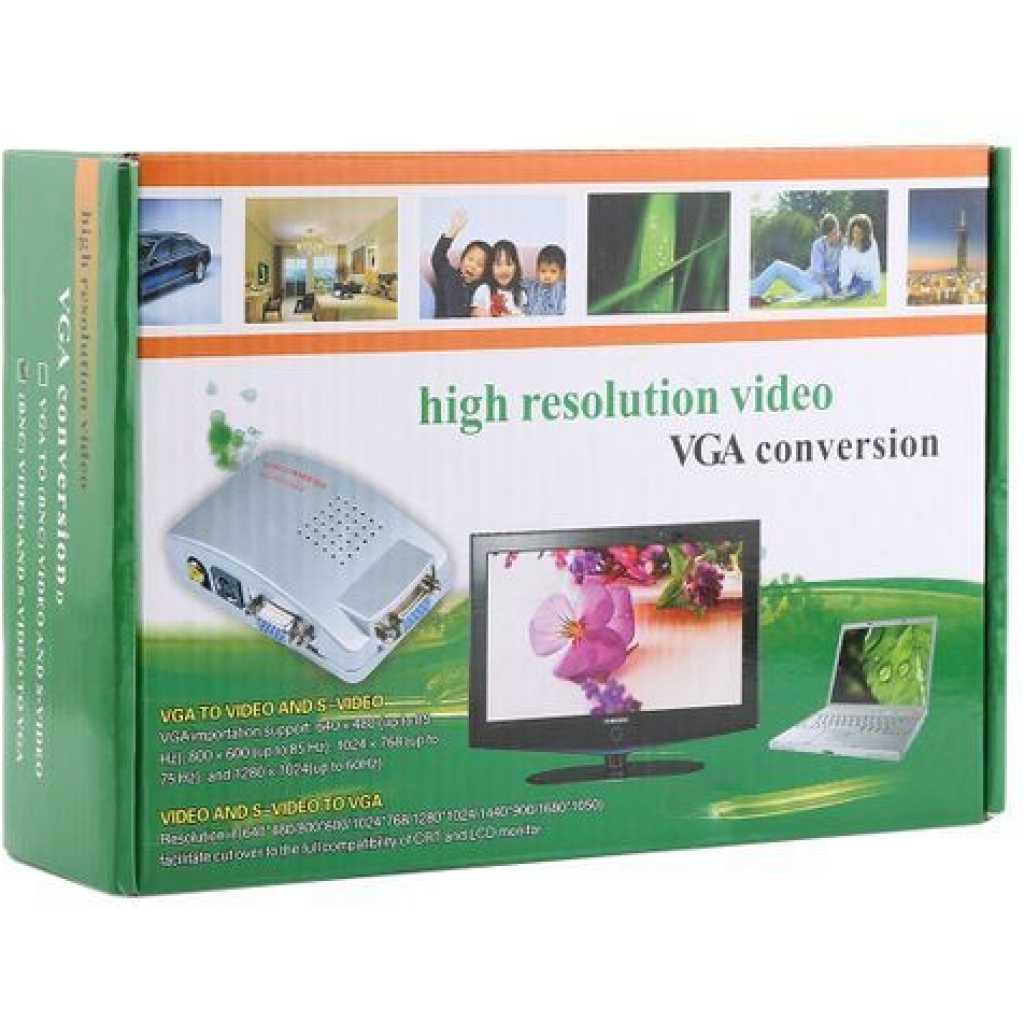 High Resolution Video and S-Video to Vga Conversion - (Black)