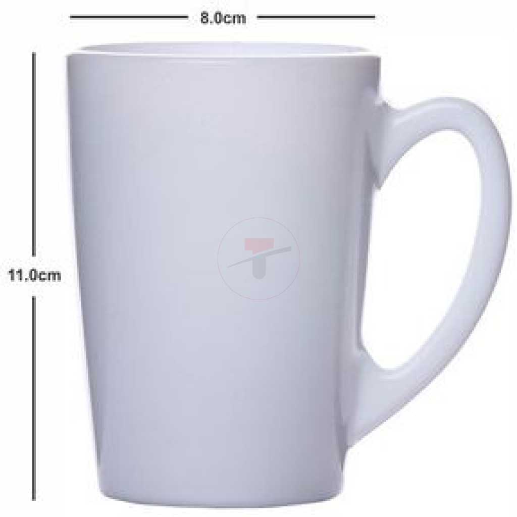 Luminarc 6 Pieces Of Luminarc Plain Tea Coffee Mug Cups -White.