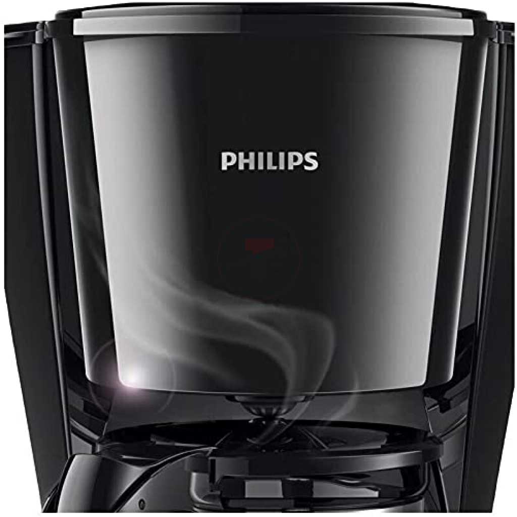 PHILIPS Drip Coffee Maker Machine HD7432/20, 0.6 L, Ideal for 2-7 Cups, Black