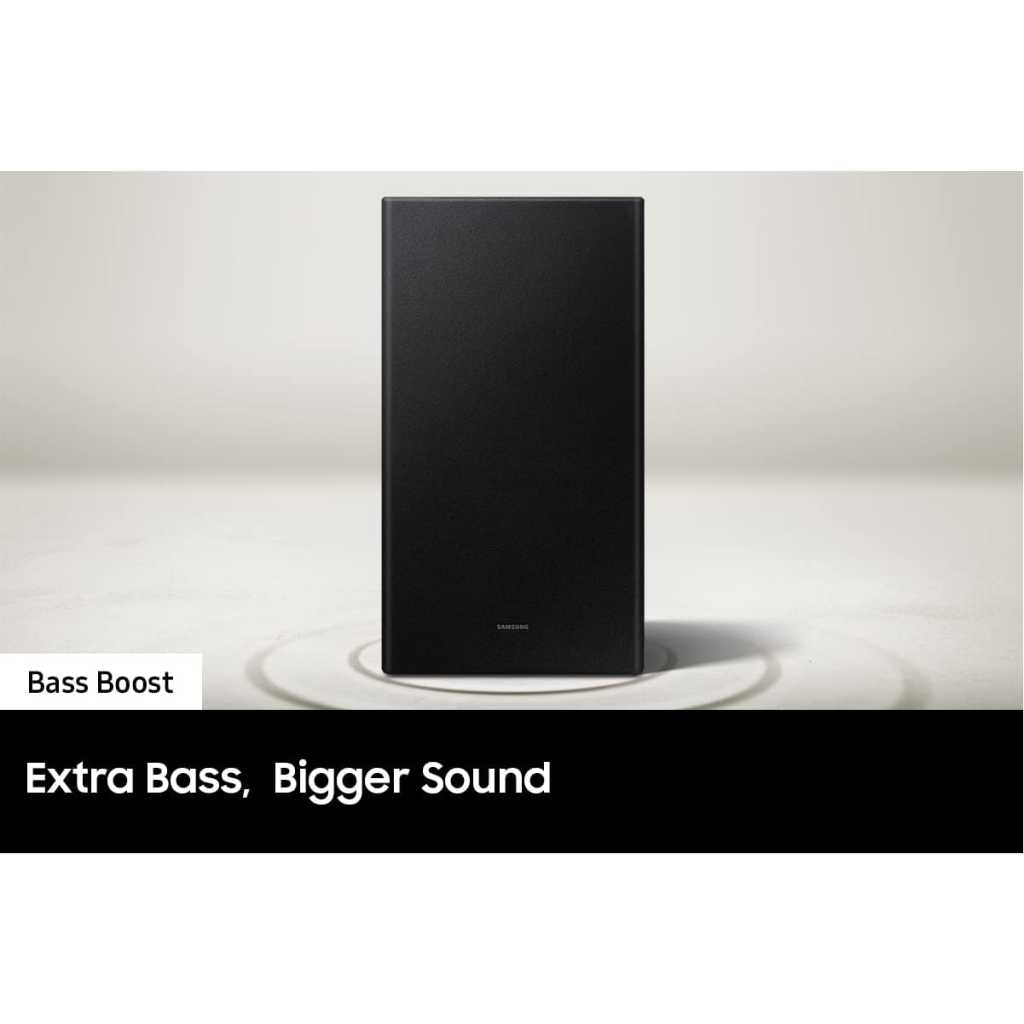 Samsung Sound Bar HW-B450; 2.1ch Soundbar w/Dolby Audio, Subwoofer Included, Bass Boosted, Wireless Bluetooth TV Connection, Adaptive Sound Lite, Game Mode