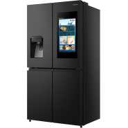 Hisense 680-Litres Multi-Door Smart Fridge RC-68WC4SB; Touch Screen + Ice Maker + Water Dispenser, Frost Free Refrigerator – Black Hisense Fridges TilyExpress 2