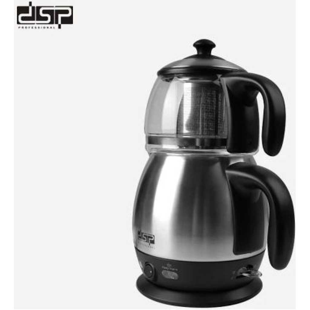 Dsp Electric Kettle Coffee, Tea Maker With filter Teapot- Black.