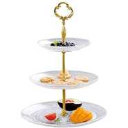 3 Tier Glass Cake Stand Serving Tray Tower Dessert Holder Pastry Serving Platter Display Decoration- Clear. Baking Tools & Accessories TilyExpress