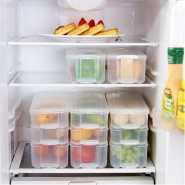 3 Layer Food Storage Fridge Container Boxes- Clear.