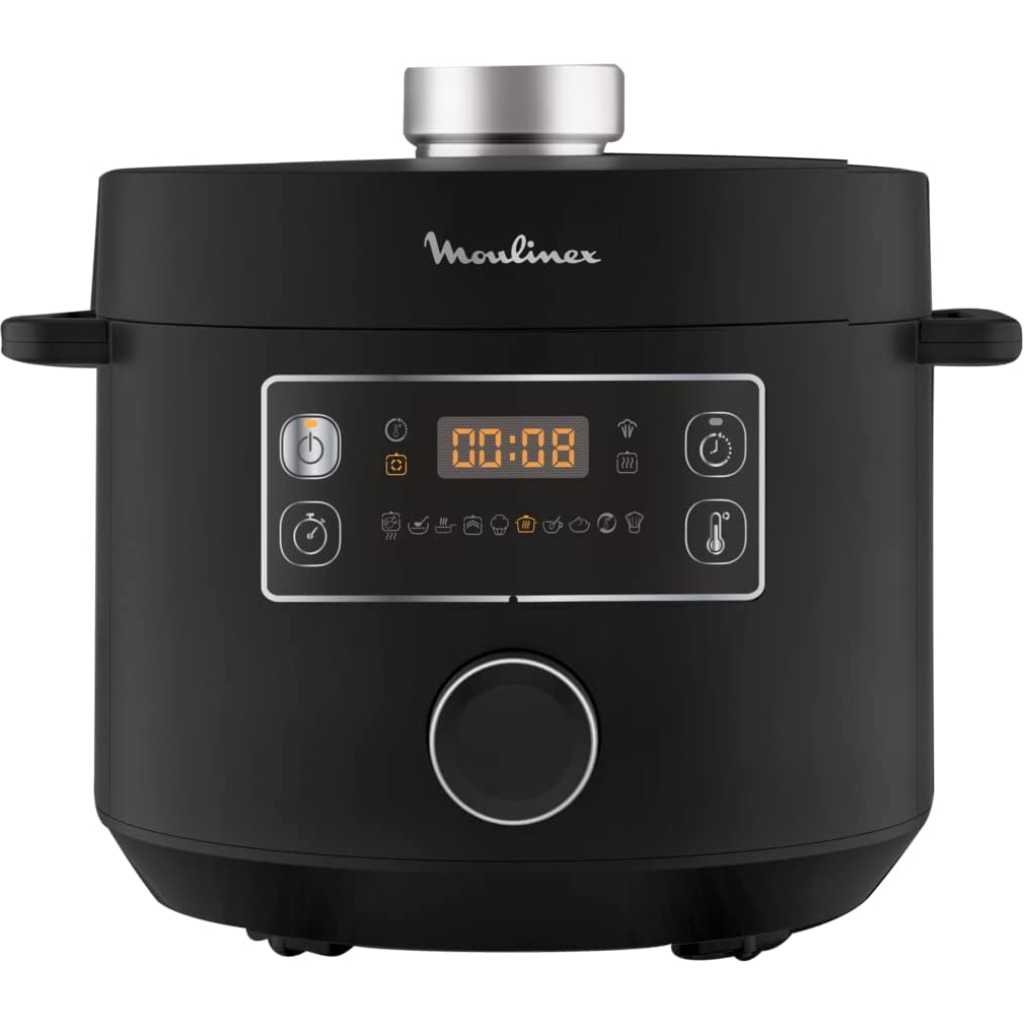 Moulinex Turbo Cuisine 5L Electric Fast Multi Pressure Cooker CE753827, Electrical Pressure Cooker - Black