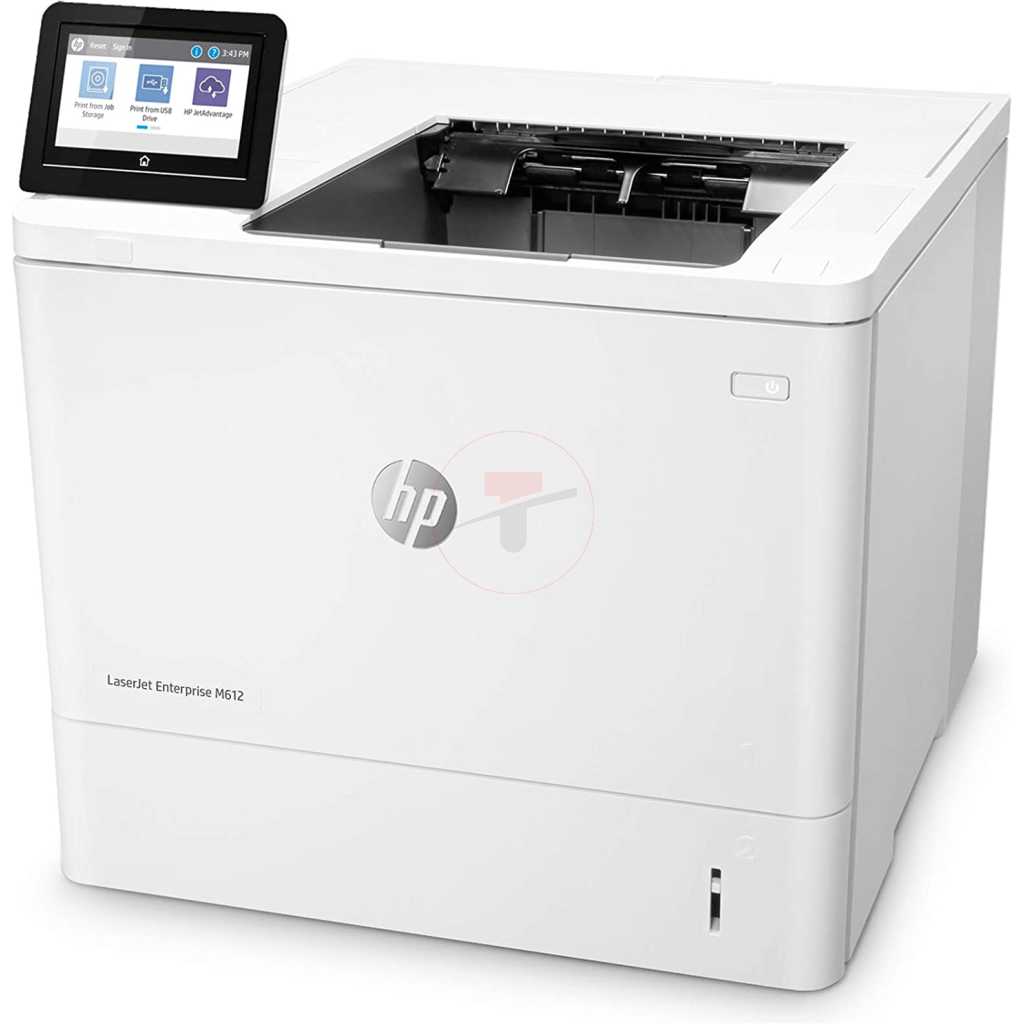 HP LaserJet Enterprise M612dn Monochrome Printer with built-in Ethernet & 2-sided printing