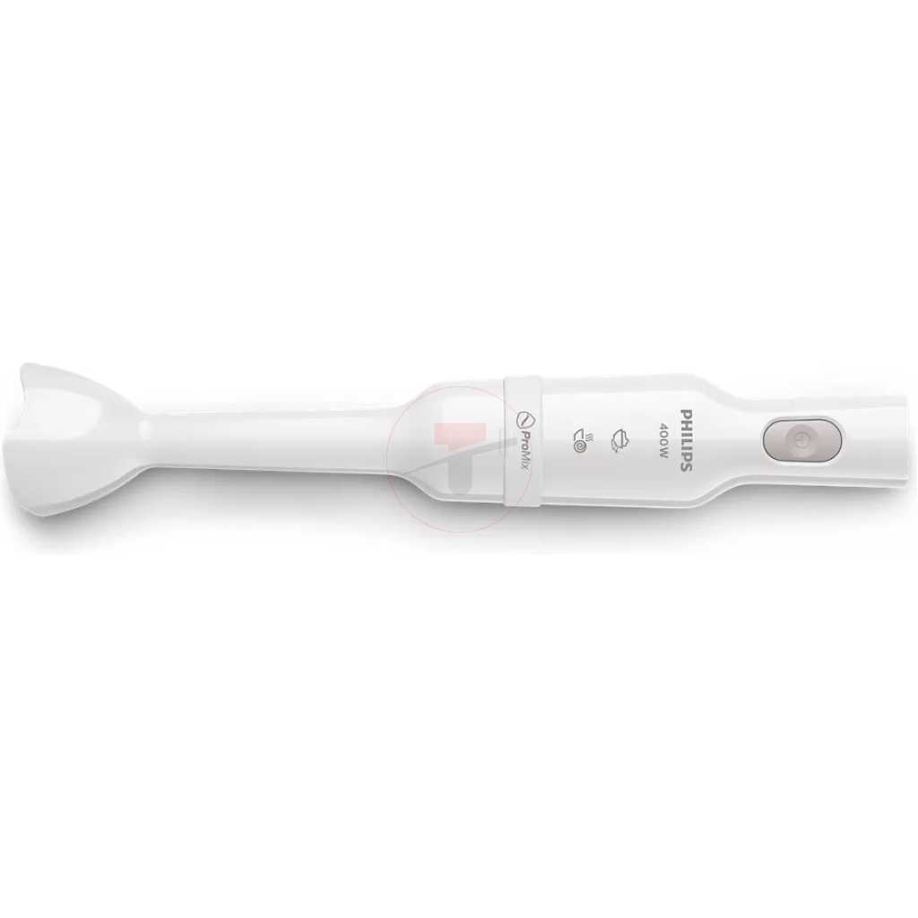 Philips ProMix Hand Blender 3000 Series, 400W Motor, Beaker Included, Compact, White, Plastic, (HR2520/01)