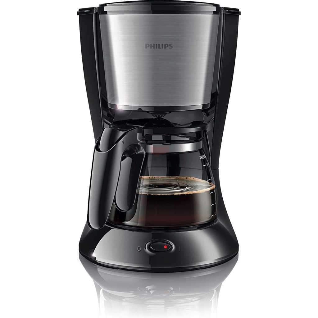 Philips Daily Collection Coffee Maker HD7462/20, 1.2L Glass Jug, Aroma Twister, Drip Stop, 1000W - Black