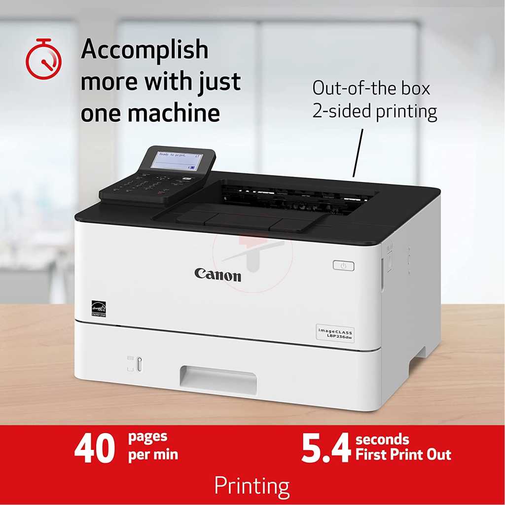 Canon imageCLASS LBP236dw - Wireless, 40ppm, Duplex, Mobile-Ready Laser Printer - White