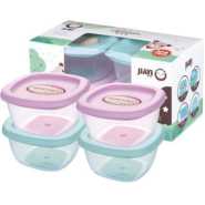 4Pc Baby Food Storage Container Boxes – Multi-colour. Food Savers & Storage Containers TilyExpress