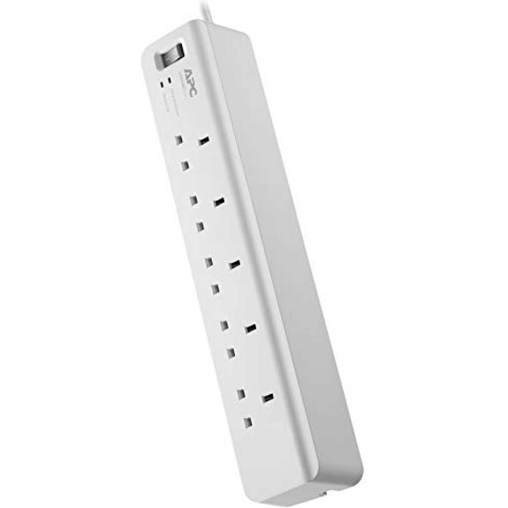 APC PM5-UK 5-Outlet Surge Protector - White