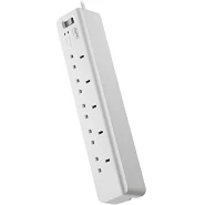 APC PM5-UK 5-Outlet Surge Protector - White