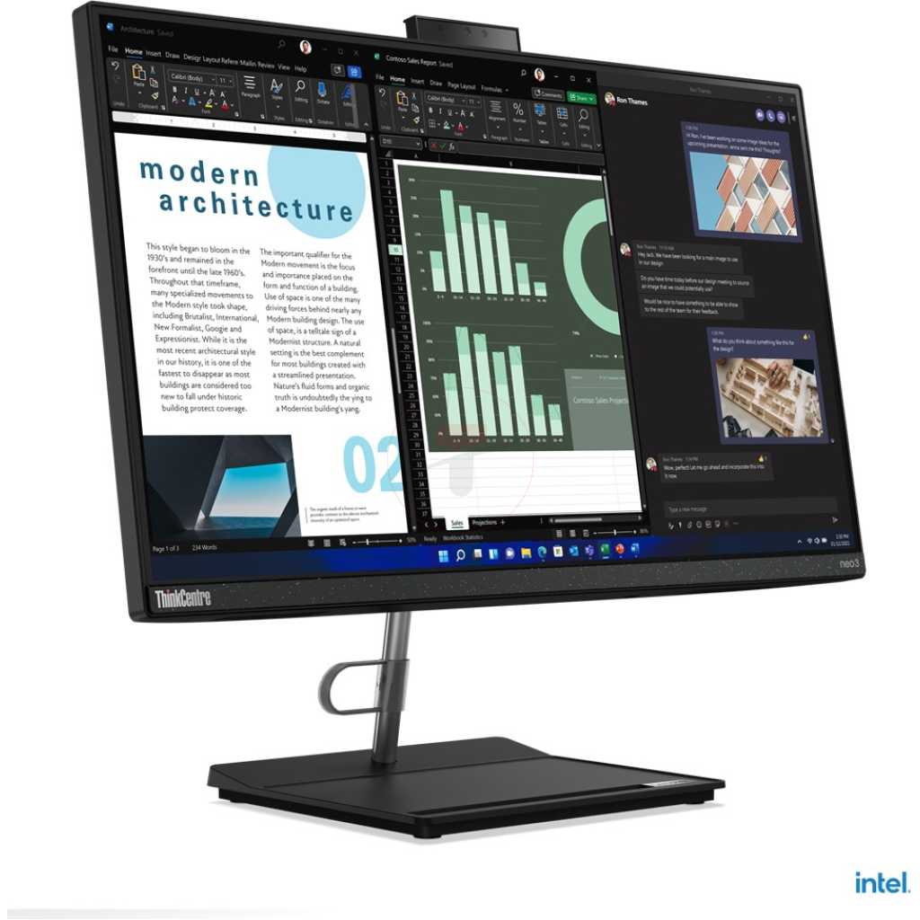 Lenovo ThinkCentre Neo 30a-24 inch All-in-One Desktop 4GB RAM 256GB SSD