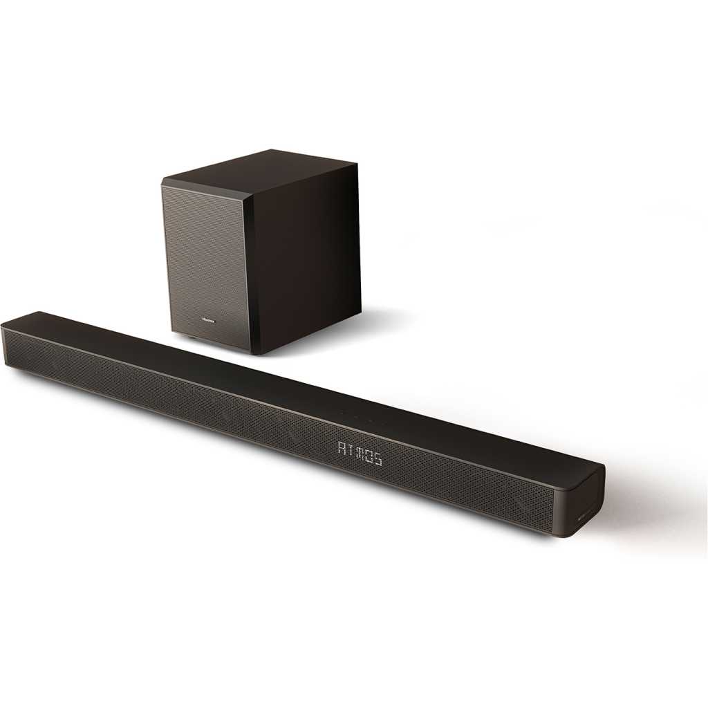 Hisense Dolby Atmos 3.1ch 280W Sound Bar With Wireless Subwoofer AX3100G - Black