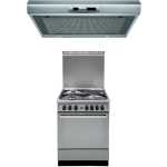 Ariston Cooker A6MSH2F(X) 60cm; 3 Gas, 1 Electric Hot Plate, Electric Oven, Timer, Electric Grill, Rotiserrie And Ariston 60cm Cooker Hood