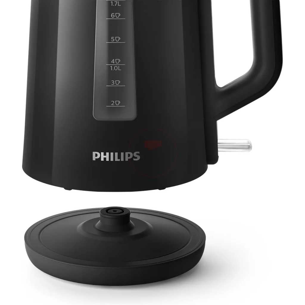 Philips Electric Kettle HD9318/21, 3000 Series, Automated Lid 1850W, 1.7 litre Family Size, Black