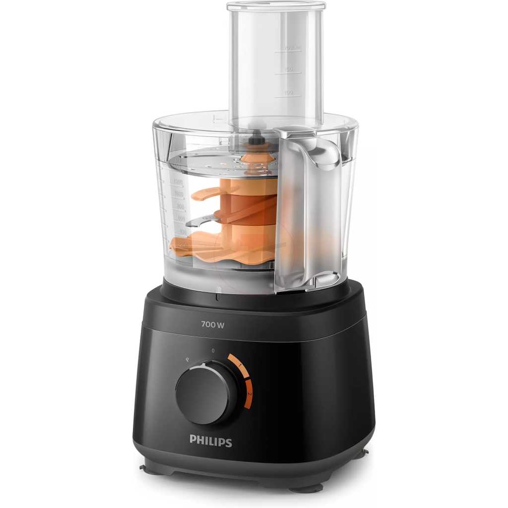 Philips Daily Collection Compact Food Processor HR7320/11 With Blender Jar - White/Beige - 700W