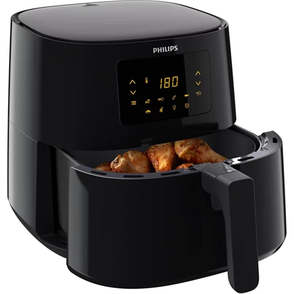 Philips Air Fryer 6.2-Litres XL HR9270/91; Digital Display, 7 Cooking Presets, 1.2kg, 2000 Watts - Black