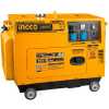 INGCO Silent Diesel Generator 5000W GSE50001, Single Phase - Yellow