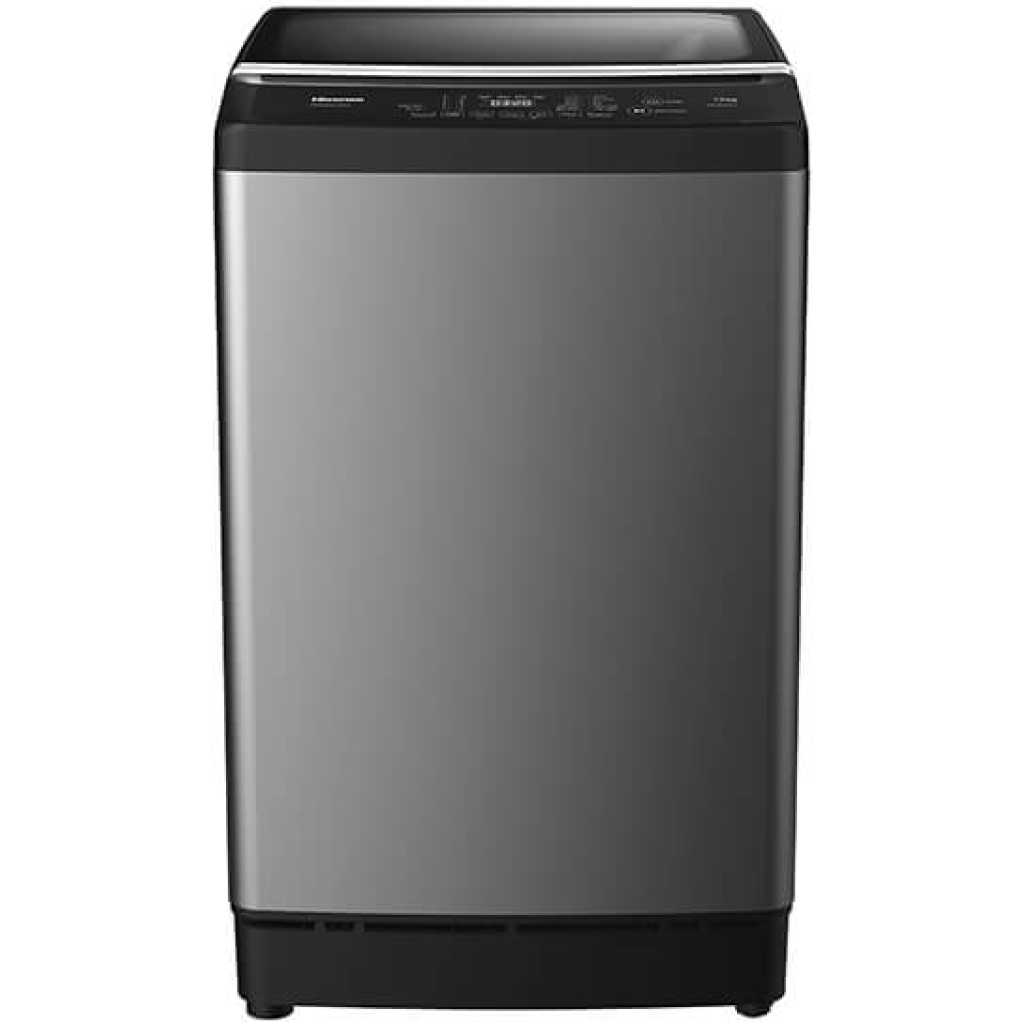 Hisense 13kg Top Load Washing Machine WTJA1302T; Bubble Clean, Smart Fuzzy, Double Magic Filter, 10 Washing Programs - Grey
