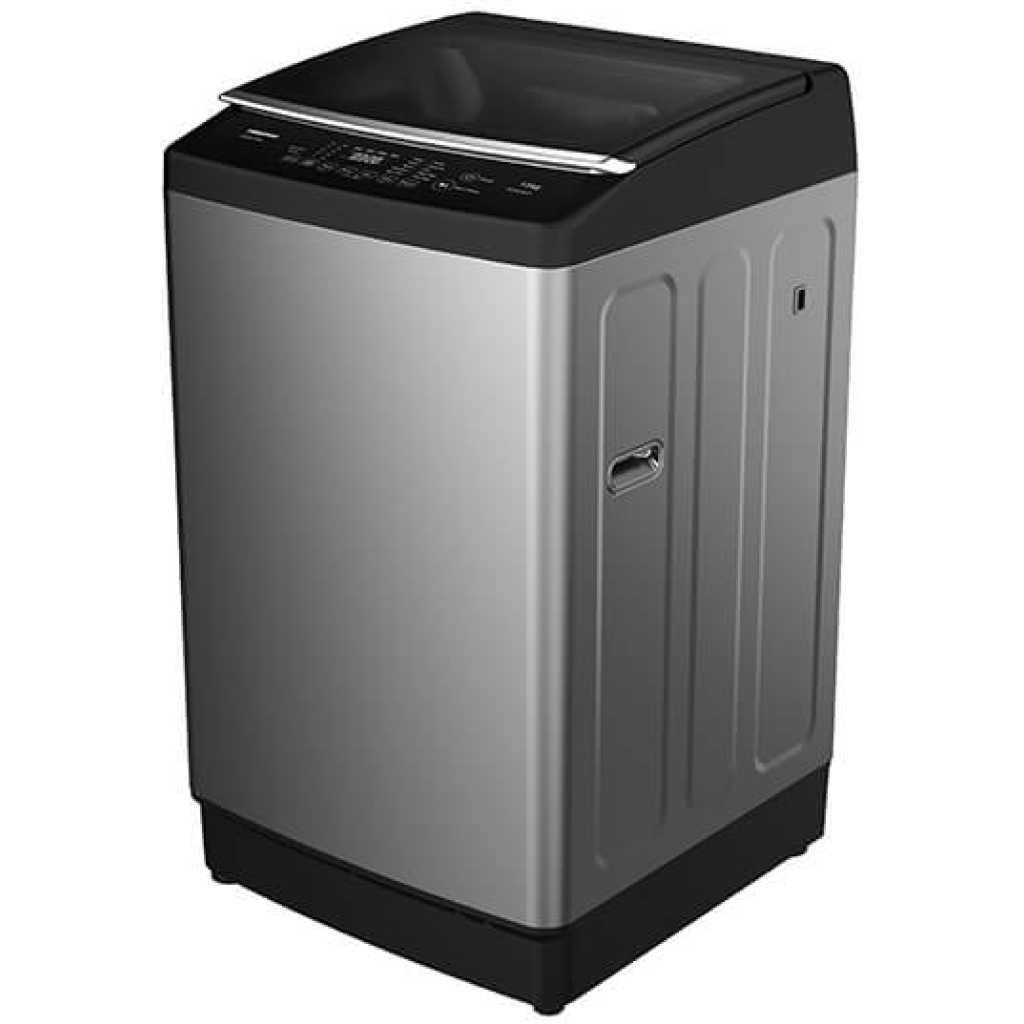 Hisense 13kg Top Load Washing Machine WTJA1302T; Bubble Clean, Smart Fuzzy, Double Magic Filter, 10 Washing Programs - Grey