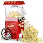 Popcorn Maker Machine With Wheels- Red