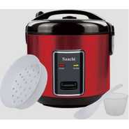 Saachi Electric 1.8 L Rice Cooker With Steaming Feature - Red