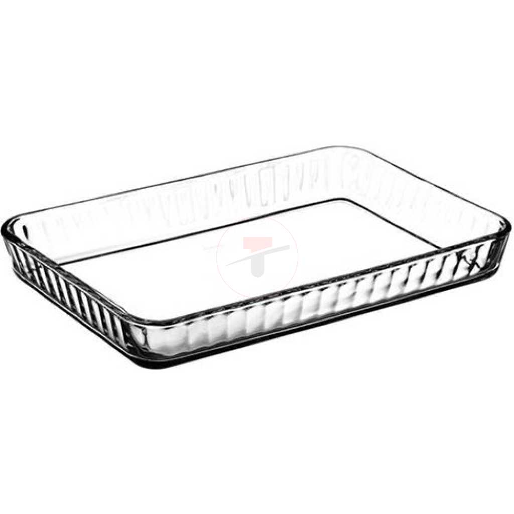 Borcam Rectangle Bakeware Casserole Dish With Heat Resistant Oven Microwave Safety - Clear
