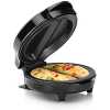 2 Section Stainless steel Non-Stick Omelet & Frittata Maker - Black