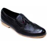 Men's Designer Faux Leather Gentle Shoes - Black
