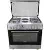 IQRA 90x60cm, 4-Gas Burners & 2 Electric Plates Cooker, Auto Ignition, Electric Oven, Dual Fan, Grill & Rotisserie - Stainless Steel