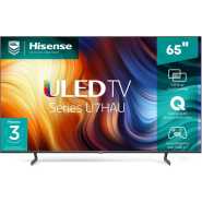 Hisense 65-Inch ULED Quantum Dot UHD 4K Smart VIDAA TV, Dolby Atmos, HDR, Bluetooth, HDMI, USB, Inbuilt Free To Air Decoder (65U7G ) - Black