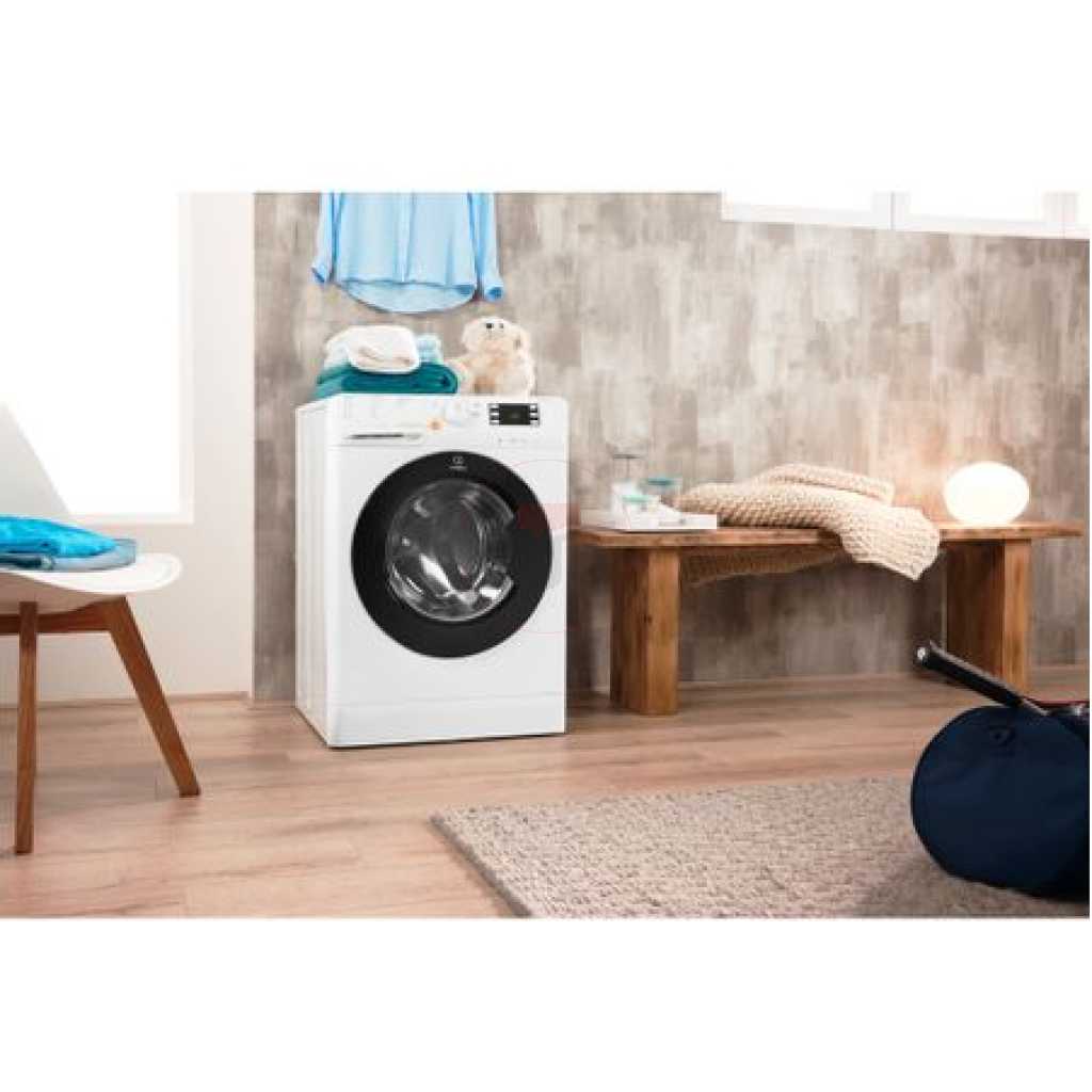 Indesit 9kg/6kg Wash & Dry Combination Washing Machine (9kg-Wash & 6kg-Dry) XWDE961480; 1400rpm, 14 Wash Programs, Quick Wash Button - Italy - Silver