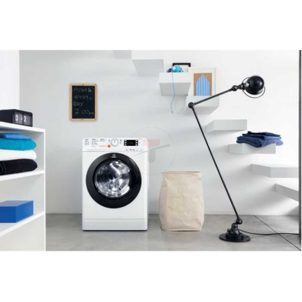 Indesit 9kg/6kg Wash & Dry Combination Washing Machine (9kg-Wash & 6kg-Dry) XWDE961480; 1400rpm, 14 Wash Programs, Quick Wash Button - Italy - Silver